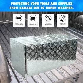 G55480z-g Goodqualitycarparts 36 Inch X 17 18 Aluminum Trailer Tool Box Heavy Duty Storage With Lock
