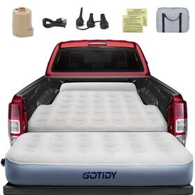 Py-cs018 Gotidy Inflatable Truck Bed Mattress 5-5.5ft Removable Extension Grey Cs018 Tacoma