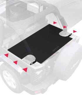J151228-b Gpca - Cargo Cover Lite Plus Easy-to-install Trunk Accessories For