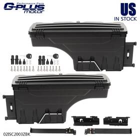 Gpl152684 Gplusmotor Fit For 2007-2020 Toyota Tundra Rear Truck Bed Storage Box Toolbox Left And Right