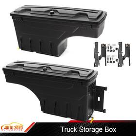 E-02isc1210tbk Grandorange Lh Rh Truck Bed Storage Box Toolboxes Fit For 17-20 Ford F-250 F-350 Super Duty
