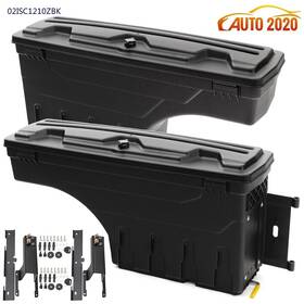 E-02isc1210zbk Grandorange Pair Fit For 2017-2020 Ford F-250 F350 Super Duty Truck Bed Storage Box Toolbox