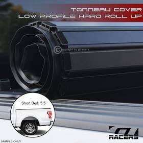 Ggtcf150155.5lhraa Gtracers For 2015-2024 F150 5.5ft/66 Inch Short Bed Lo Pro Aluminum Hard Roll-up Tonneau Cover