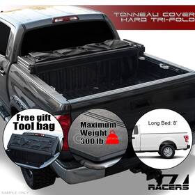Gttcf150158tfhaa Gtracers Sale For 2015-2024 Ford F150 8 Ft Long Bed Tri-fold Hard Tonneau Cover Tool Bag