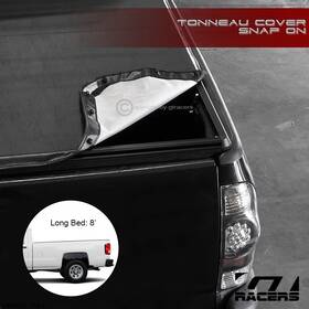 Gttcsil078hssaa Gtracers For 2007-2014 Chevy Silverado/sierra 8 Feet Long Bed Snap-on Vinyl Tonneau Cover