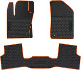 Hd-jd-17-4 Hd-mart Car Floor Mats For Jeep Renegade 2015-2025 2026 Custom Black Orange