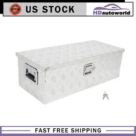 H17675212ld Hdautoworld 30 Inch Aluminum Trailer Tool Box Utility Silver For Pick Up Truck Rv