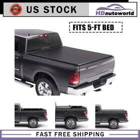 Hdt152df255311 Hdautoworld 5 Ft Fits 17-24 Honda Ridgeline Truck Bed Covers Tonneau Cover Soft Roll-up