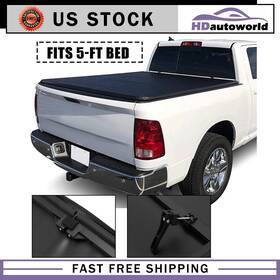 Hk16779422k Hdautoworld Fit For 2015-2022 Colorado Canyon 5ft Soft Bed Tri-fold Tonneau Cover