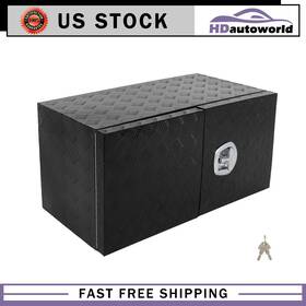 Hyo183po56204 Hdautoworld Aluminum Storage Tool Box With 2x Chain Dovetail Lock For Truck Home 36 Inch X18
