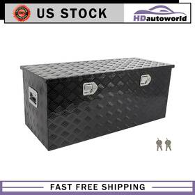 Hyp1831tr17165 Hdautoworld 44 Inch X 18 X18 Aluminum Tool Box Truck Bed Trailer Rv Toolbox With 2x Lift Air Rod