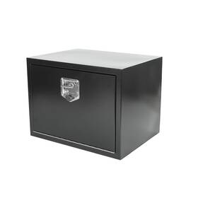 Tt4082 Helloautoparts 18 Inch X 24 Black Iron Underbody Truck Storage Tool Box With Lock