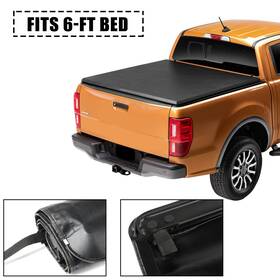 Ht152318s8 Hightechdeals8 Soft Roll-up Tonneau Cover For Mazda B2300 B2500 B3000 B4000 6ft