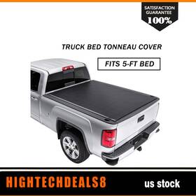 Htc16164601a Hightechdeals8 Roll Up Truck Bed Tonneau Cover Fit Toyota Tacoma 5ft 2016-2019 2020 2021