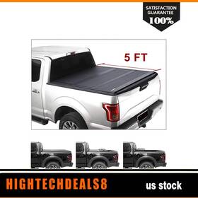 Htc16525055a Hightechdeals8 5ft Bed Hard Tri-fold Tonneau Cover For 2015-2019 Chevrolet Colorado Gmc Canyon