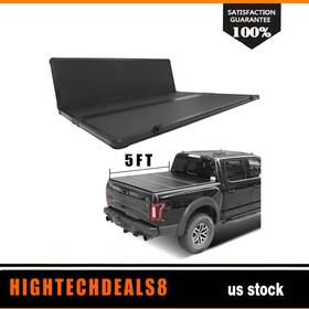 Htc16525111a Hightechdeals8 5ft Hard Tri-fold Truck Bed Tonneau Cover For 2019-2020 2021 Ford Ranger
