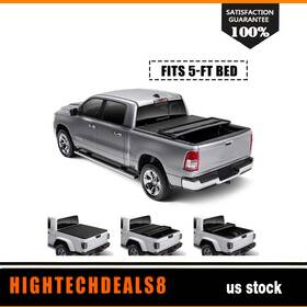 Htc16779055a Hightechdeals8 5ft Tri-fold Tonneau Cover Soft Truck Bed For 2019-2020 2021 Ford Ranger Xlt