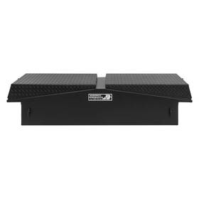 3412-015-bk62s Highway Products For Toyota Tundra 07 Dual Lid Gull Wing Crossover Tool Box W Leopard Black