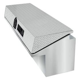 3712-003 Highway Products - Low-side Tool Box With Bright Diamond Plate Lid
