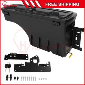 11295738 Hilamps Truck Bed Storage Tool Box With Lock For 2005-2022 Toyota Tacoma Right Side