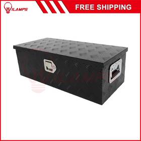 13219002 Hilamps 30 Inch Truck Trunk Pickup Bed Trailer Atv Lockable Storage Tool Box Aluminum Black