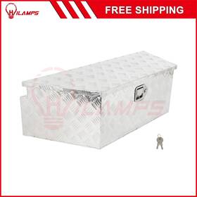 13219008 Hilamps Aluminum Trailer Tongue Tool Box Pickup Truck Bed Storage Toolbox 39 Inch X16.5 X12