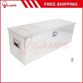 13219011 Hilamps 44 Inch X15 Aluminum Storage Tool Box Fits Truck Garage Home Office With 2x Chain