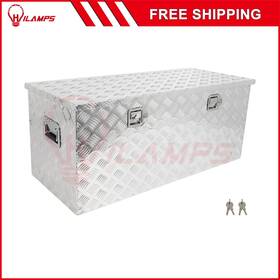 13219013 Hilamps 44 Inch X 18 X18 Aluminum Storage Tool Box Fits Truck Garage Home With 1x Lift Air Rod