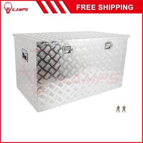 13219015 Hilamps 44 Inch Aluminum Tool Box Truck Bed Trailer Rv Toolbox With 2x Lift Air Rod Fits
