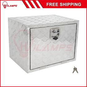 13219019 Hilamps 24 Inch X 18 X18 Aluminum Storage Tool Box Fits Truck Garage Home Office With 2x Chain
