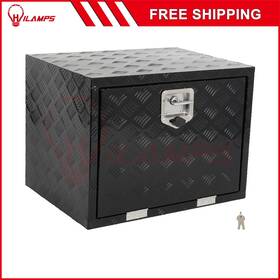 13219020 Hilamps 24 Inch X 18 X18 Aluminum Tool Box Truck Bed Trailer Rv Toolbox For With 2x Chain