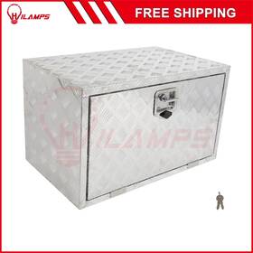 13219021 Hilamps 30 Inch Aluminum Tool Box Truck Bed Trailer Rv Toolbox With 2x Chain Fits