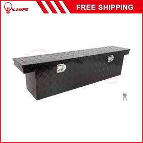 13219027 Hilamps 60 Inch Aluminum Tool Box Truck Bed Trailer Rv Toolbox With 2x Lift Air Rod Lock