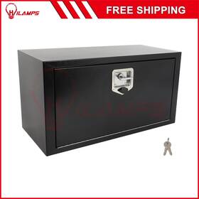 13219032 Hilamps 30 Inch X14 X16 Aluminum Tool Box Truck Bed Trailer Rv Toolbox With 2x Chain 1x Lock