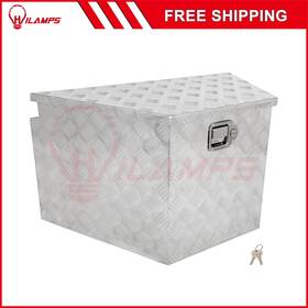 E17605cp754s Hilamps 33 Inch X19 X18 Trailer Storage Tongue Tool Box Pickup Truck Bed Aluminum Silver