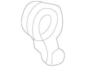 Honda 84662-sp0-000zc Genuine Hook Trunk R105l