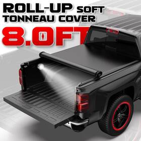 66m44214c366 Honormotor 8ft Roll Up Tonneau Cover For 2007-13 Chevrolet Silverado Gmc Sierra 1500 2500