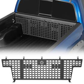 4044s Hooke Road Truck Bed Front Molle Panel Black Steel For Toyota Tacoma 05-23 2&3 Gen