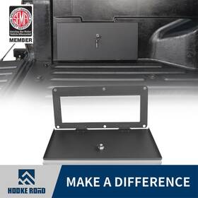 Hooke Road 414738788468 Steel Black Rear Bed Lockable Storage Cover With Keys Fit 05-22 Tacoma