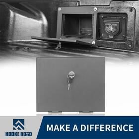 Hooke Road 414738788475 Steel Bed Security Lockbox Cover With Keys For Toyota Tacoma 2005-2015