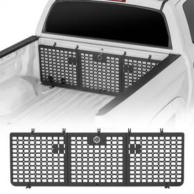 Hooke Road 735366284596 Truck Bed Front Storage Molle Panel Steel For Toyota Tundra Crewmax 14-21