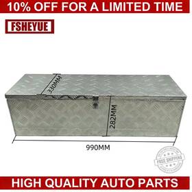 Tl11313q Hualey 39ftft Silver Aluminum Pickup Truck Trunk Bed Tool Box Trailer Storage Lock