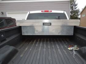 102100-9-01 Husky Diamond Plate Aluminum Full Size Crossbed Truck Tool Box