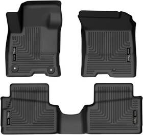 95401 Husky Liners Weatherbeater Floor Mats Fits 2022-2025 Ford Maverick Black
