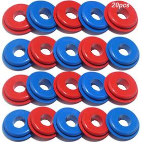 Qb-trk0037-38-20 Ibroprat Glad Hand Seal Thick 1 Inch 10pcs Seals Red And Blue