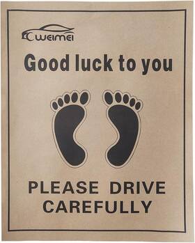 09782 Icweimei 200pcs Protective Auto Floor Mat Disposable Paper Mats For Cars Black