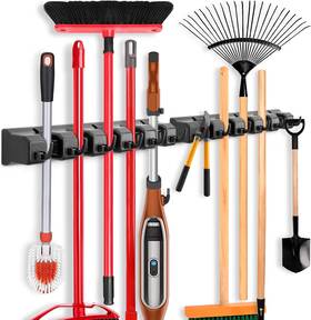 Di-mabh18 Imillet 2 Pack Mop And Broom Holder Wall Mounted Organizer