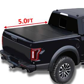 79-intb3 Inexrud 5ft Hard Tri Fold For 2001-2004 Toyota Tacoma Frp Tonneau Cover Fleetisde