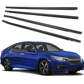 Itran-016021-t03 Itranmc Car Window Weather Stripping Molding Trim Belt Compatible With Black