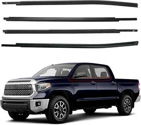 Itran-68163-0c020 Itranmc Window Molding Trim Seal For 2007-2019 Tundra Crew Cab Black